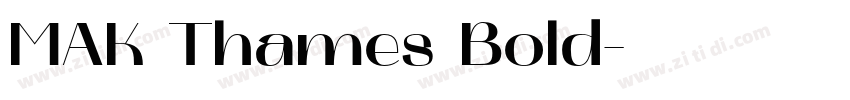 MAK Thames Bold字体转换